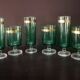 Set of Vintage Art Deco style Luminarc glasses.