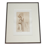 Art Print Lithograph: Mary Magdalene, Signed by Muffini, 1994
