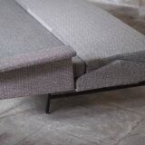 Convertible fabric sofa by Jean René Caillette edition Steiner 1961