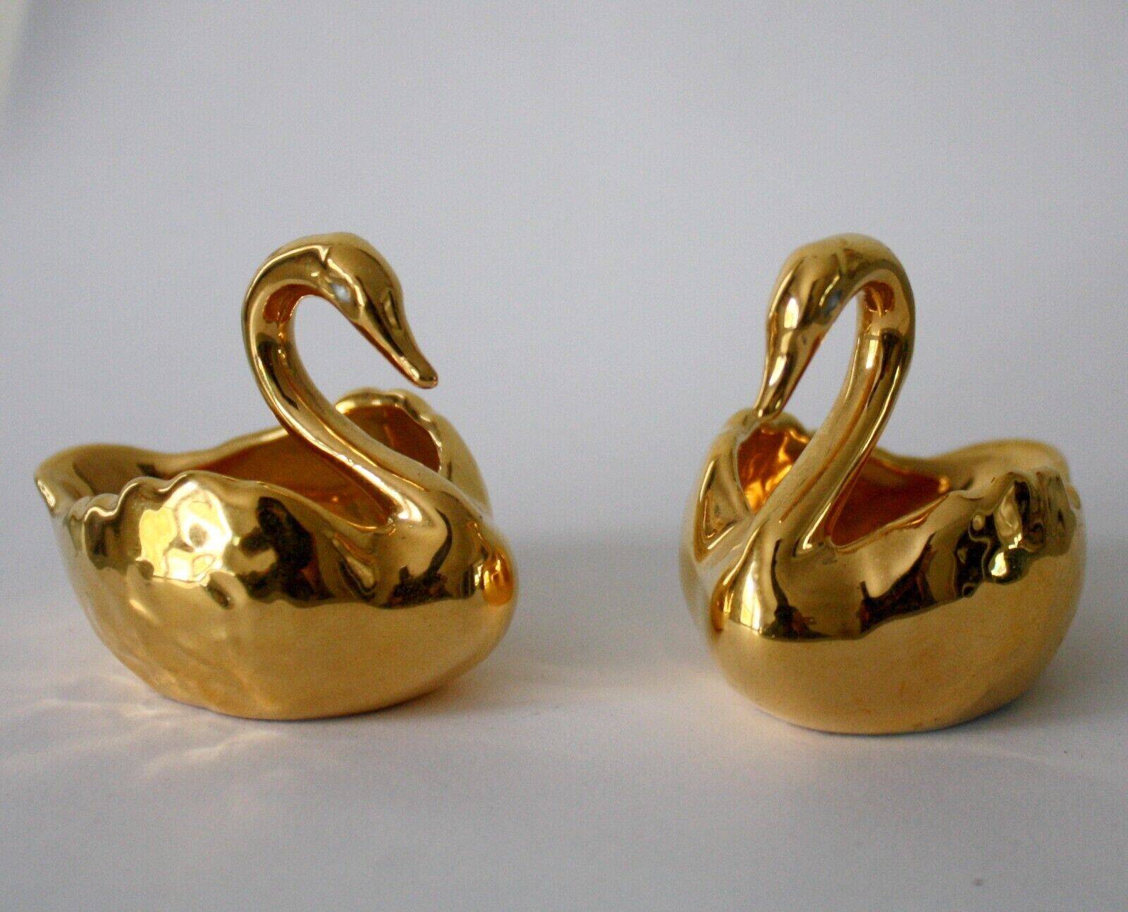 Porcelain and gold salt and pepper shakers