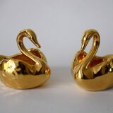 Porcelain and gold salt and pepper shakers