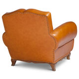 Pair of armchairs Club mustache leather