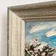 Old oil painting on panel exotic expressionist landscape signed