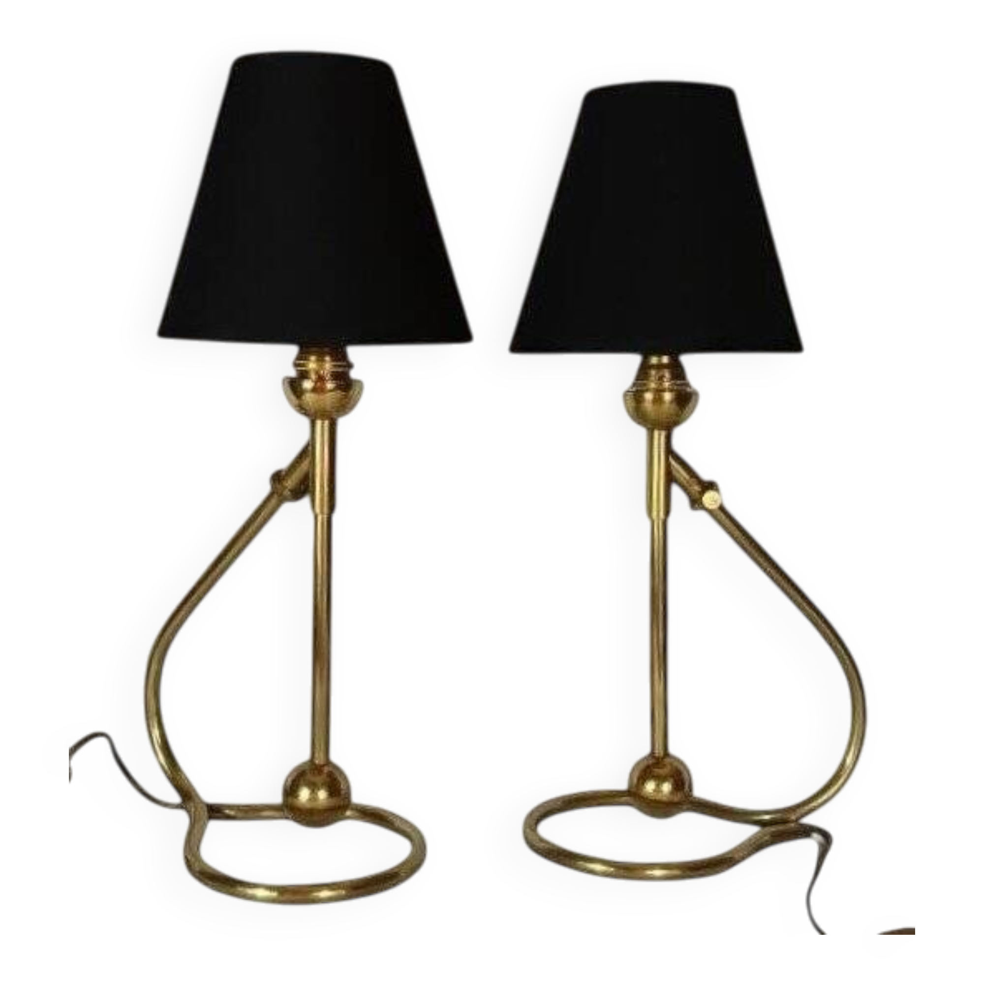 Pair of Table Lamps / Wall Lights by Kaare Klint (1888-1954), 1950s.