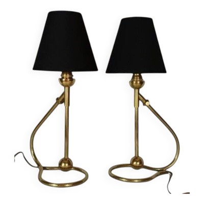 Paire De Lampes De Table / Appliques Par Kaare Klint (1888-1954), 1950s.
