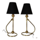 Pair of Table Lamps / Wall Lights by Kaare Klint (1888-1954), 1950s.
