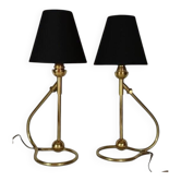 Pair of Table Lamps / Wall Lights by Kaare Klint (1888-1954), 1950s.