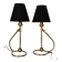 Pair of Table Lamps / Wall Lights by Kaare Klint (1888-1954), 1950s.
