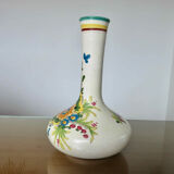 Italy vase in ceramic floral motif 60s