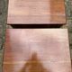 Pair of cherry wood side tables