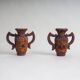 Set of 2 Spanish Brutalist vases