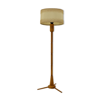 Mid-Century Wooden Floor Lamp by Uluv, 1950s / Czechoslovakia