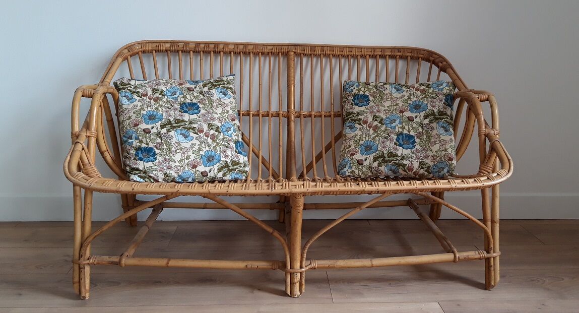 Rattan sofa 1960