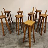 Mid century brutalist bar stools, 1950