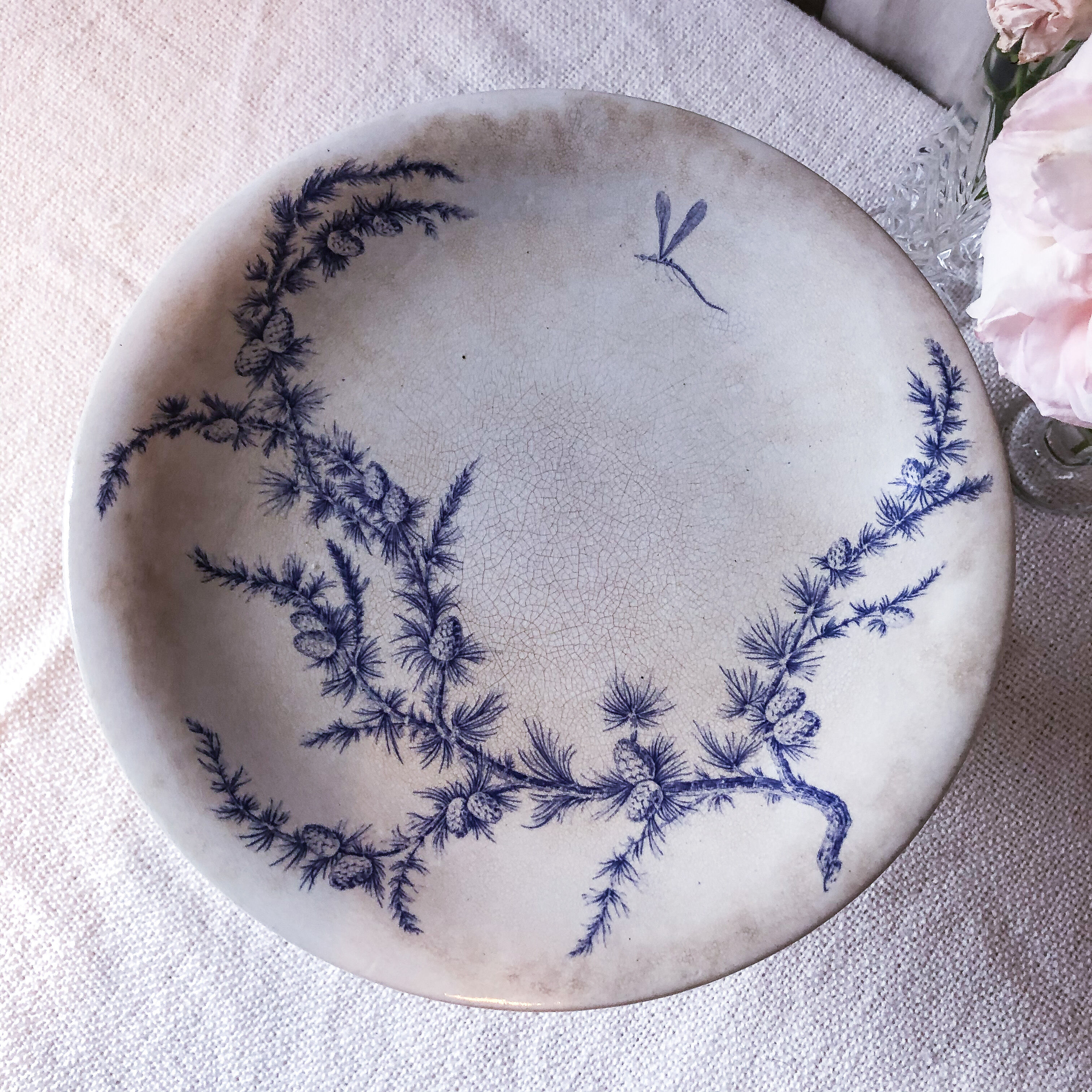 Compotier in English porcelain