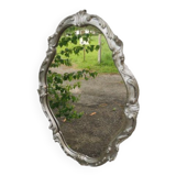 Silver art deco mirror