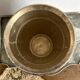 Patinated silver metal champagne bucket
