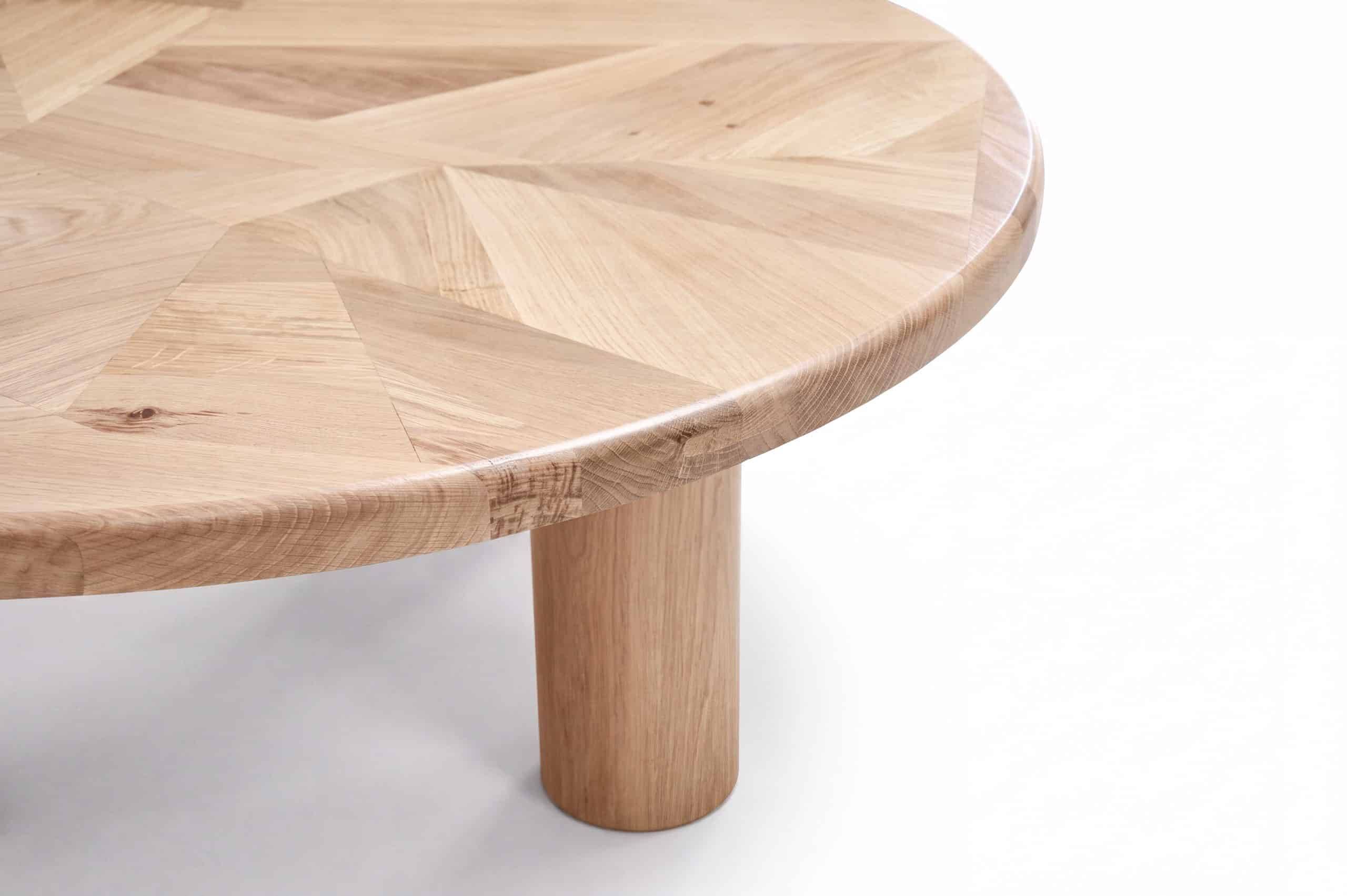 Solid oak coffee table CUT-P3