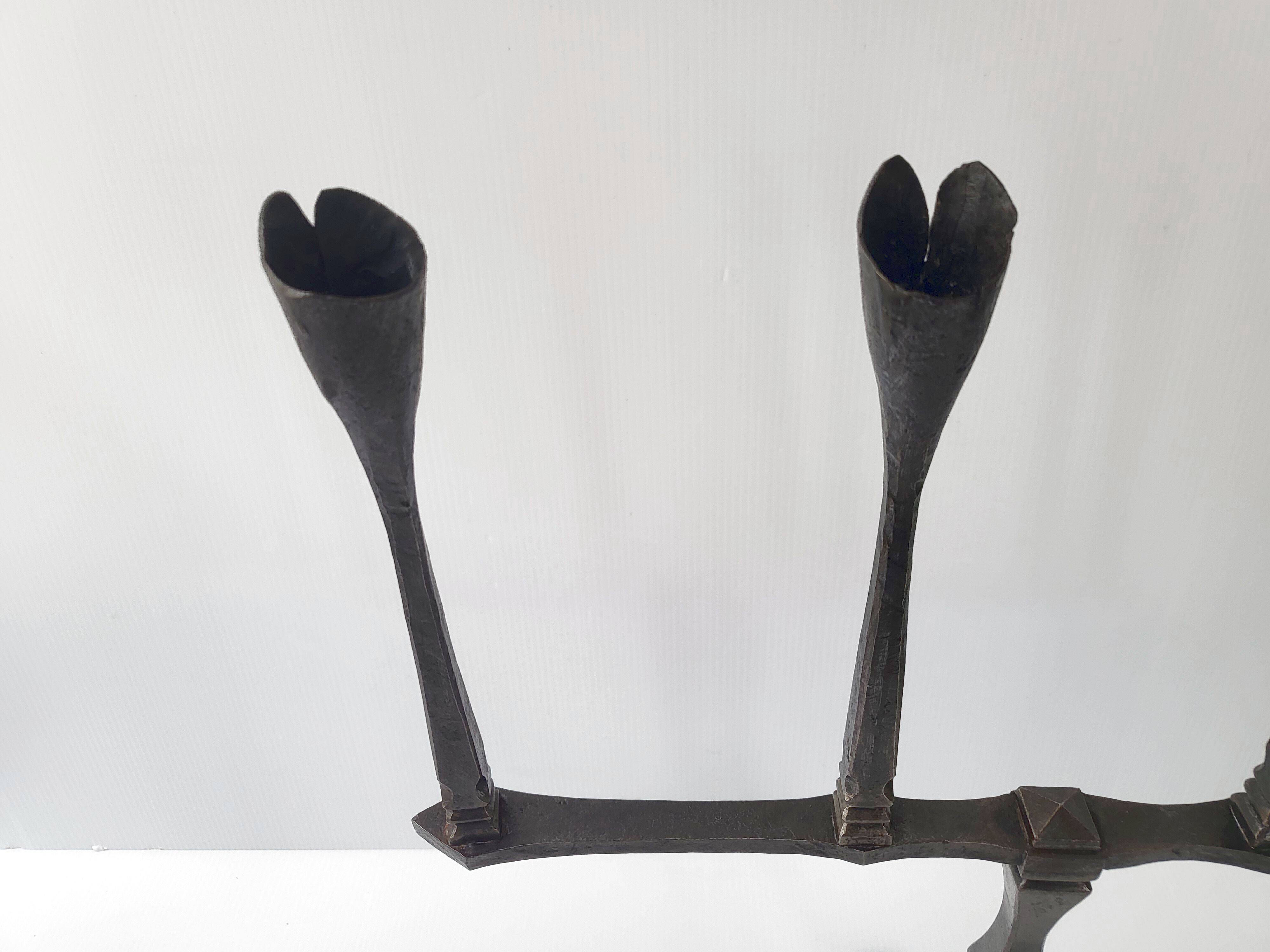 Vintage brutalist candlestick 1970