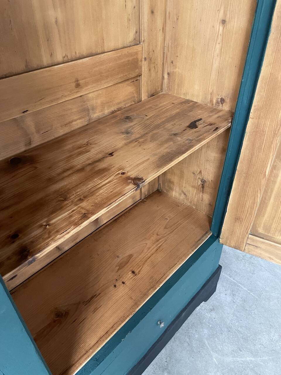 Green hosiery cabinet