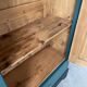 Green hosiery cabinet