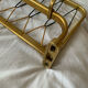 Vintage wall coat rack in gilded metal