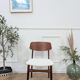 Chaises scandinave teck & tissu