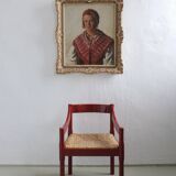 2 red Vico Magistretti “Carimate” style armchairs | Italy | 1970s