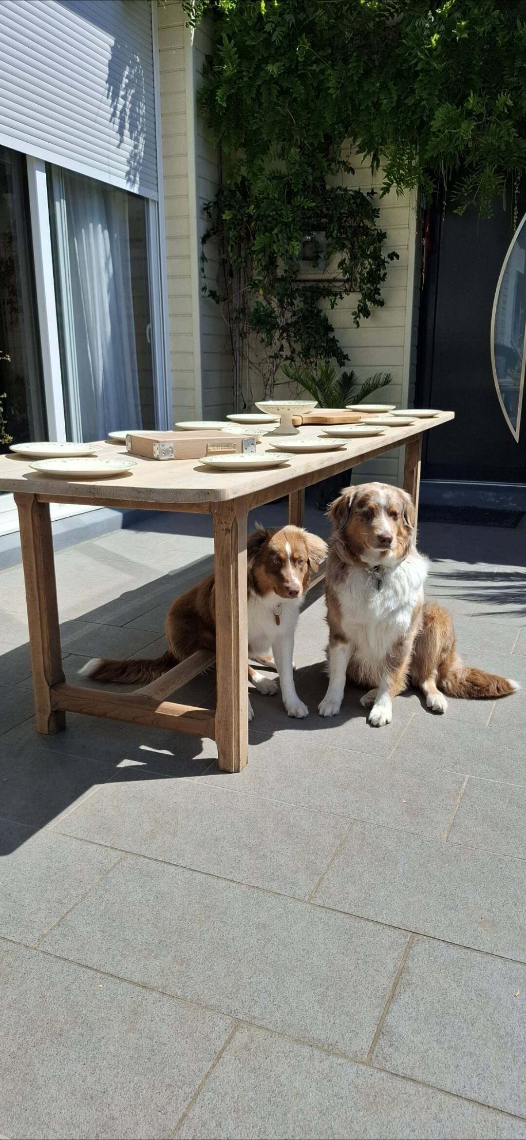 Large renovated old farmhouse table