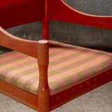 Fauteuil suédois teinté rouge, Nässjö 1960 Suède