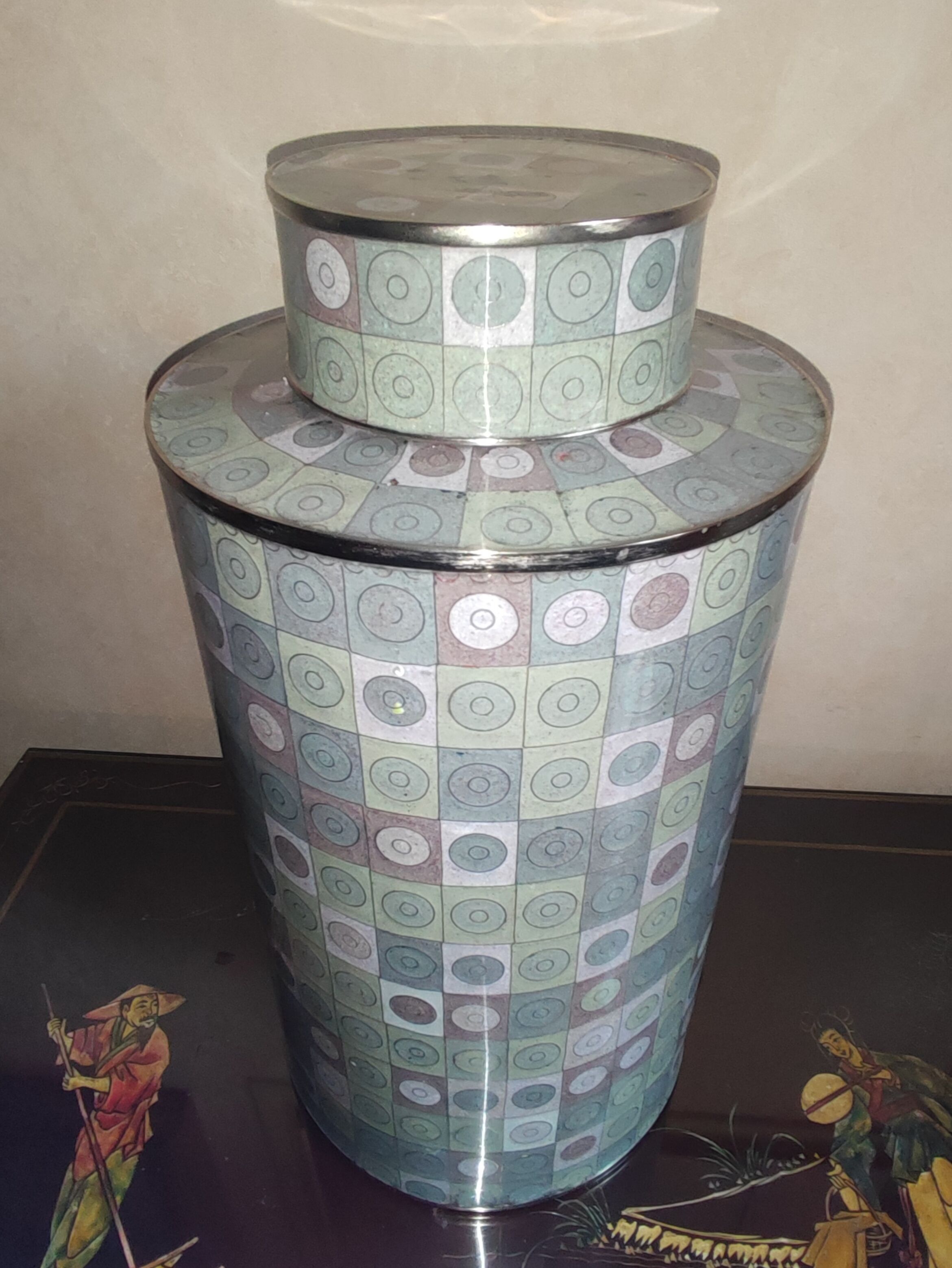 Fabienne Jouvin, set of 3 cloisonné boxes, signed