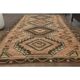 1970s Vintage Turkish Oushak Handmade Wool Cotton Orange Area Rug  149x316