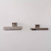 Pair of adjustable vintage wall lights in chrome, France, 1970.
