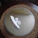 Enamelled cast iron soap dish