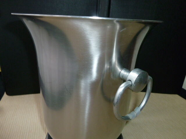Satin stainless steel champagne bucket 18/10 th Jean Couzon