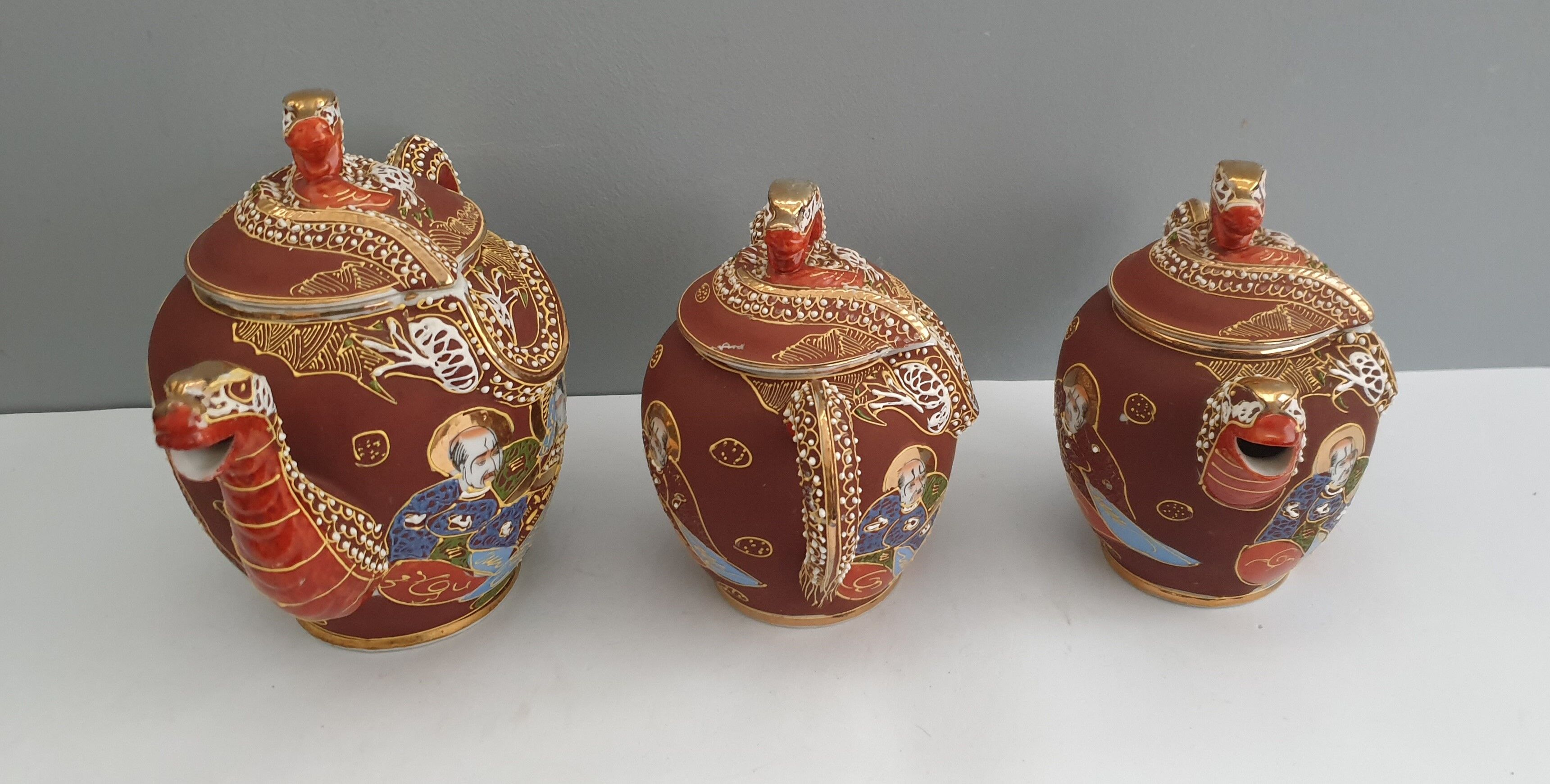 Tea set Satsuma porcelain from Japan