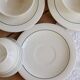 Vintage ceramic coffee cups Salins geometric pattern