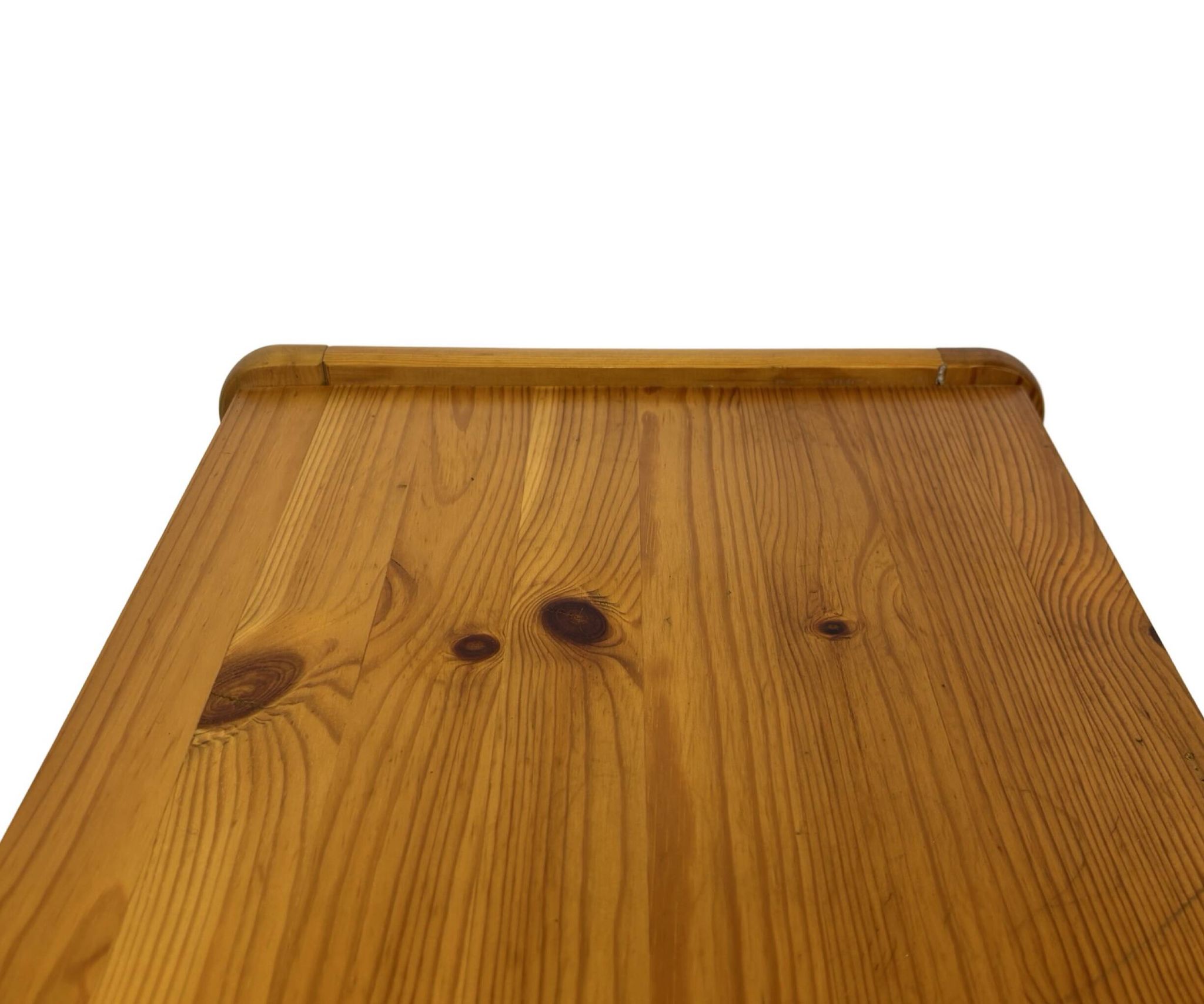 Vintage set of three pine side tables nesting tables nest of tables 1970s