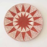 Cracked art-deco dish