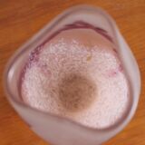 Legras vase ruby series in flowers in acid-etched glass