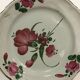 Eastern earthenware plate the Islettes flower bouquet decoration