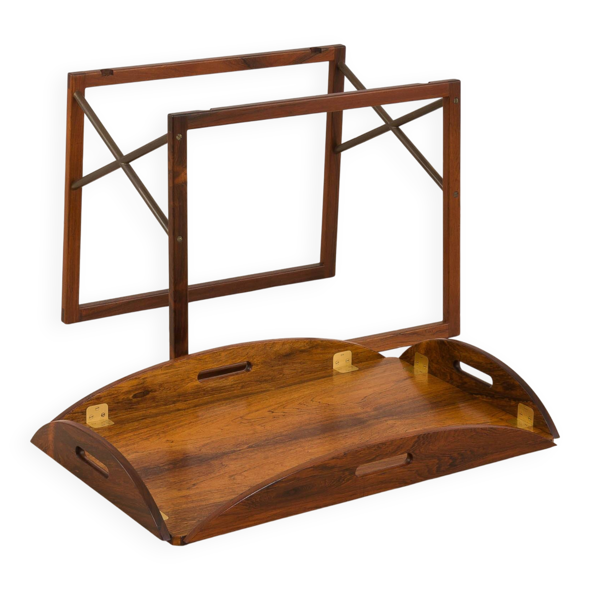 Vintage Rosewood Butler's Tray table by Svend Langkilde, Denmark, 1960s