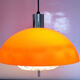Suspension orange plexi and glass of the 70s