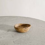 Small Vintage Swedish Wooden Sculptural Bowl in Birch, 1900s