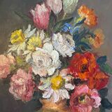 Still life with flowers signed 1992