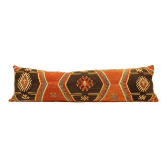 Turkish kilim cushion, 35x120 cm
