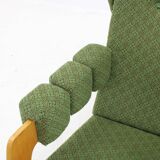 1970s Large Rare Brutalist Rocking Chair, Czechoslovakia