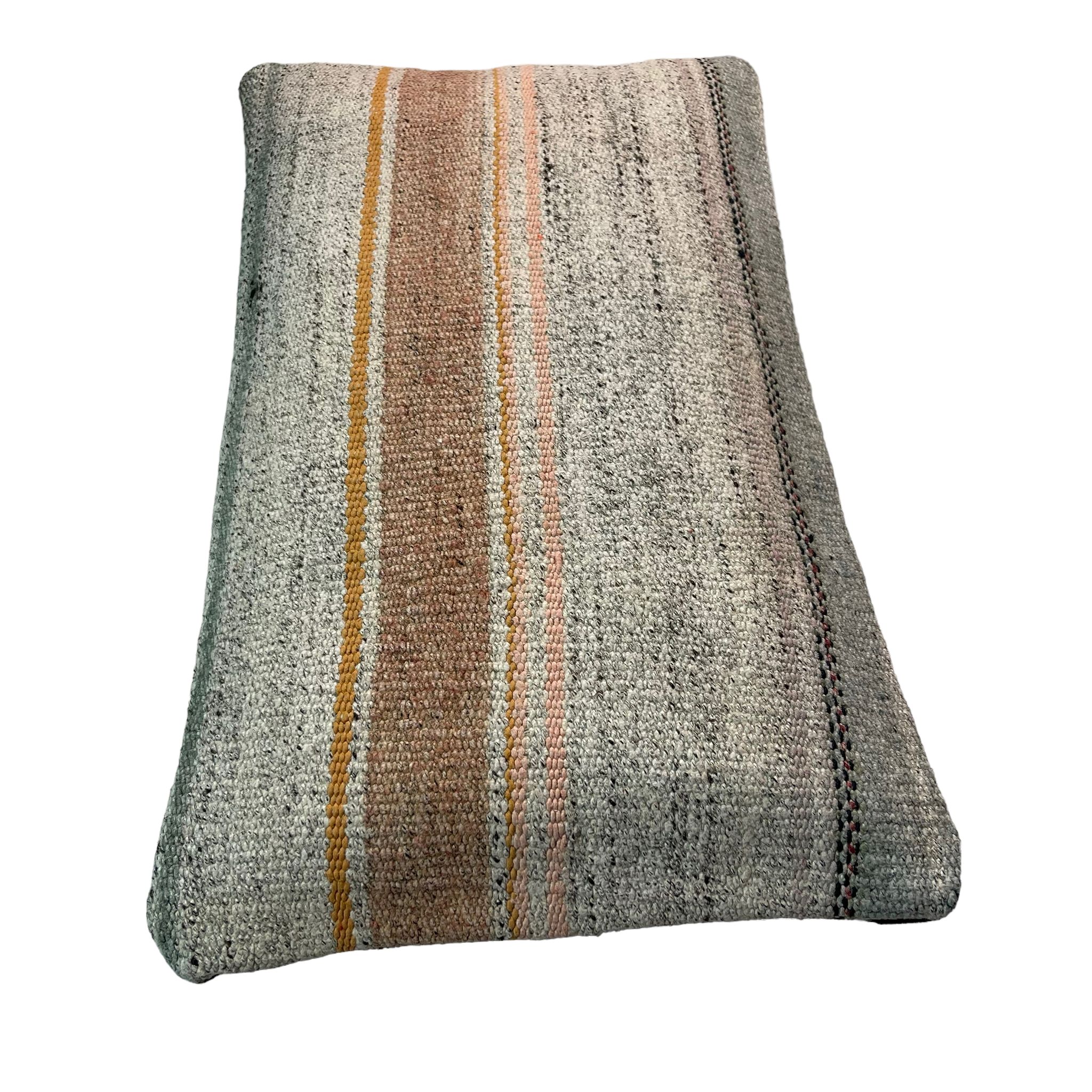 Housse de coussin vintage turque faite à la main, 30 x 50 cm