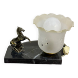 Art Deco style Horse marble lamp