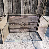 Old firewall 3 shutters in black metal